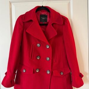 Talbots Bold Scarlet Peacoat for Women